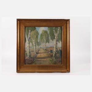 R. Eitner, Birkenallee in der Heide
