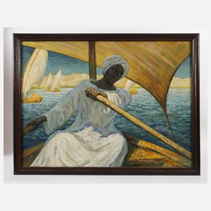 Otto Engelhardt-Kyffhäuser, Rudernder Nubier