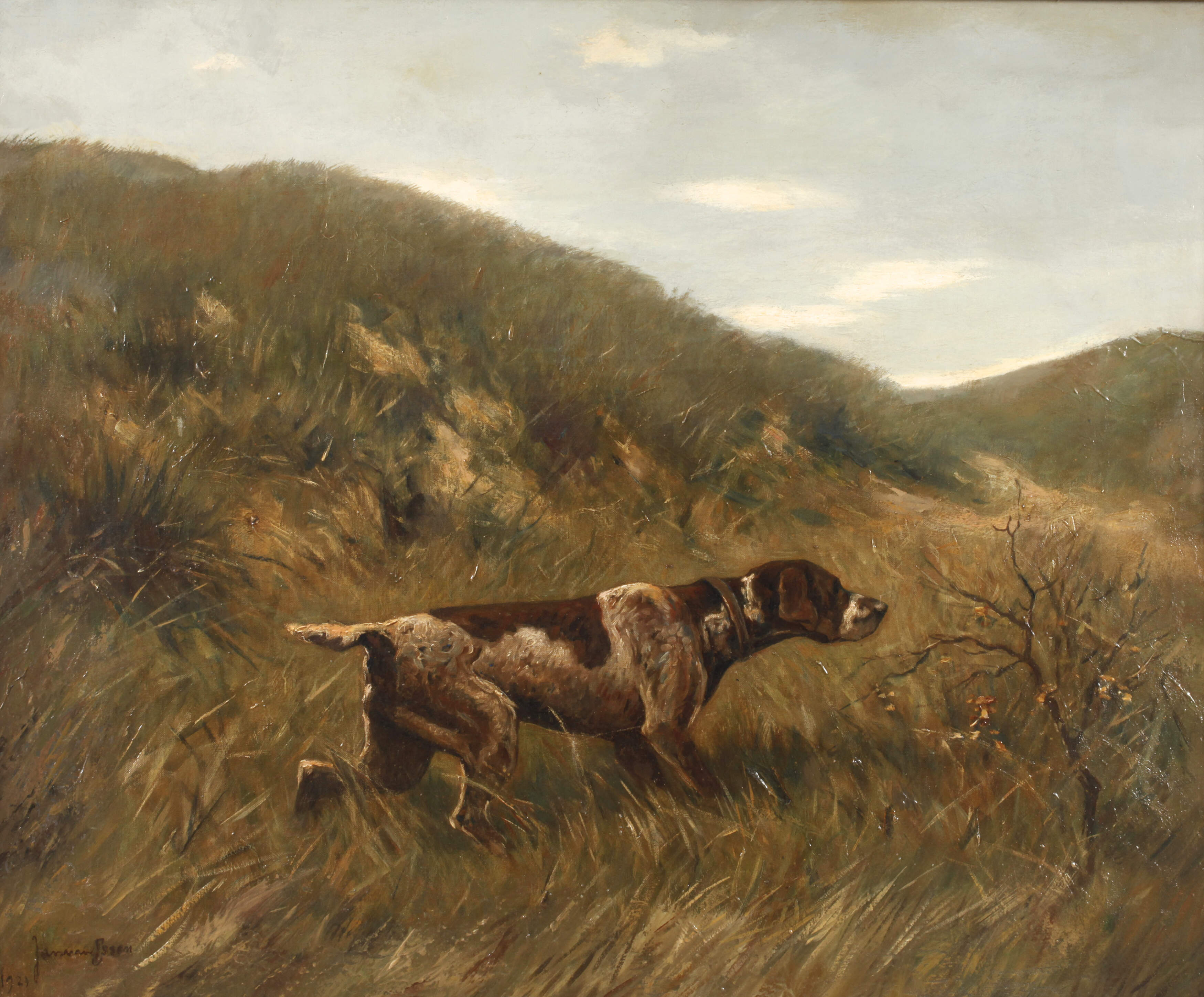 Jan Cornelis van Essen, Jagdhund in den Dünen