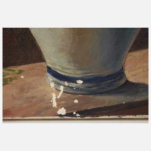 Willi Freitag, Sommerblumenstrauß im Fenster