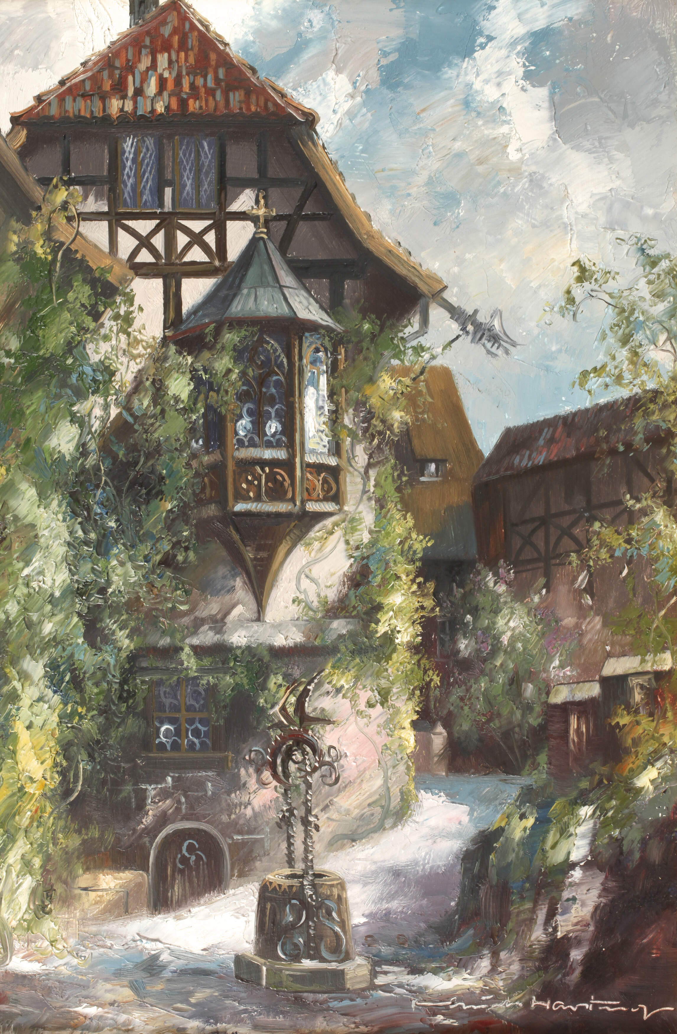 Erich Hartung, Vorburg der Wartburg