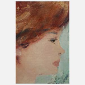 Paul Morró, Zwei junge Frauen im Garten