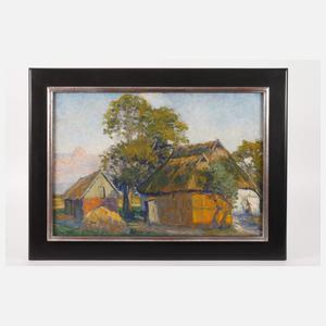 Carl Hessmert, "Abend-Gehöft in Pommern"