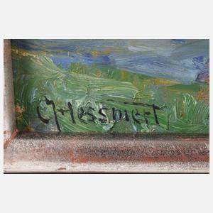 Carl Hessmert, "Abend-Gehöft in Pommern"