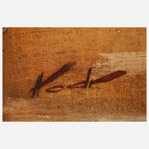 Karel Hodr, "Trübe Stimmung" am Meeresstrand