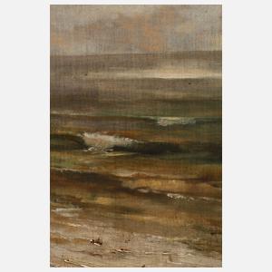 Karel Hodr, "Trübe Stimmung" am Meeresstrand