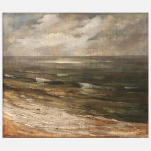 Karel Hodr, "Trübe Stimmung" am Meeresstrand