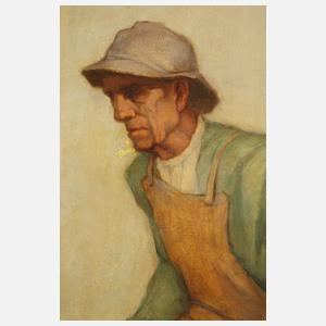 Walther Hoeck, attr., Pflügender Bauer