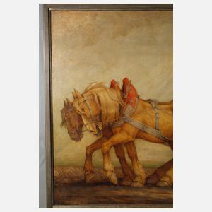 Walther Hoeck, attr., Pflügender Bauer