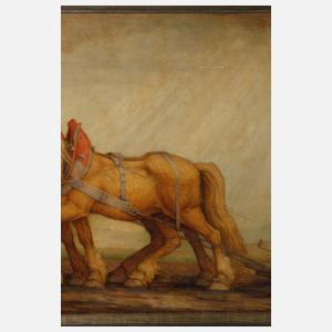 Walther Hoeck, attr., Pflügender Bauer