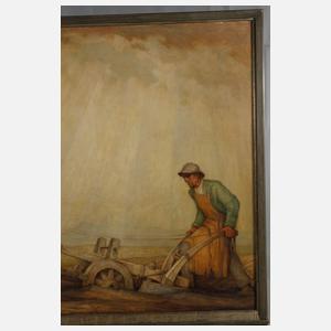 Walther Hoeck, attr., Pflügender Bauer