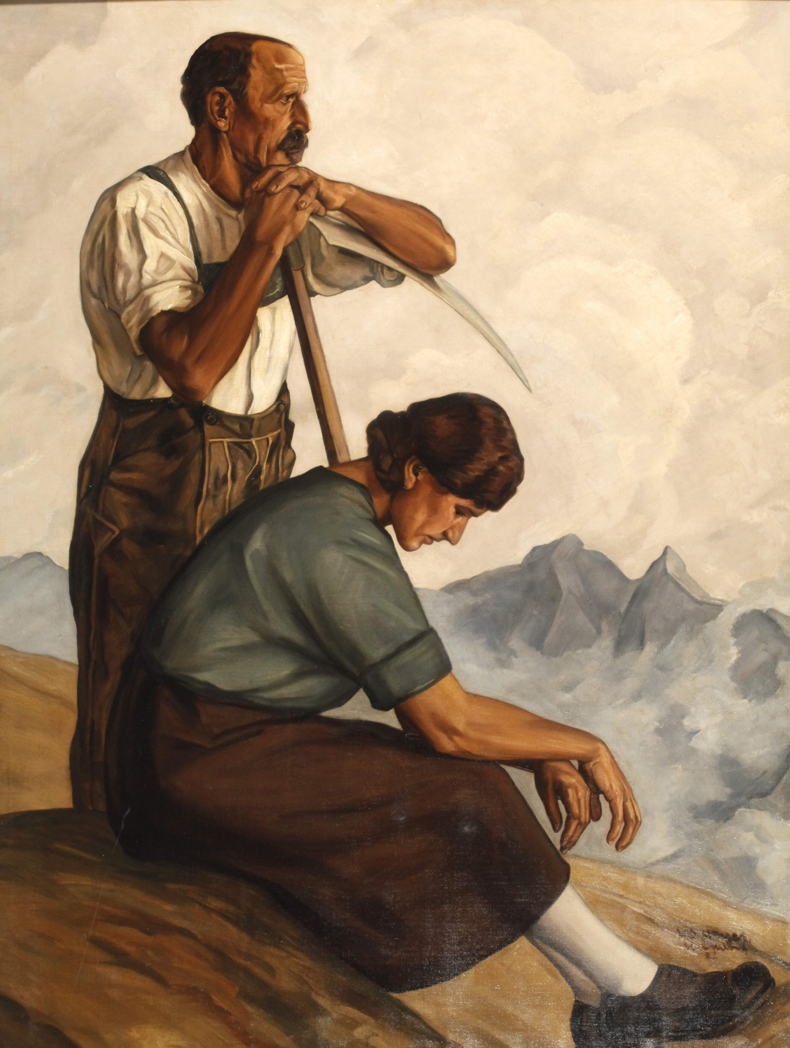 Hermann Otto Hoyer, Bauern bei der Rast