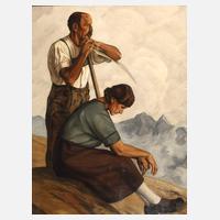 Hermann Otto Hoyer, Bauern bei der Rast111