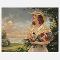 Lipòt Illencz, Junge Frau am Seeufer111