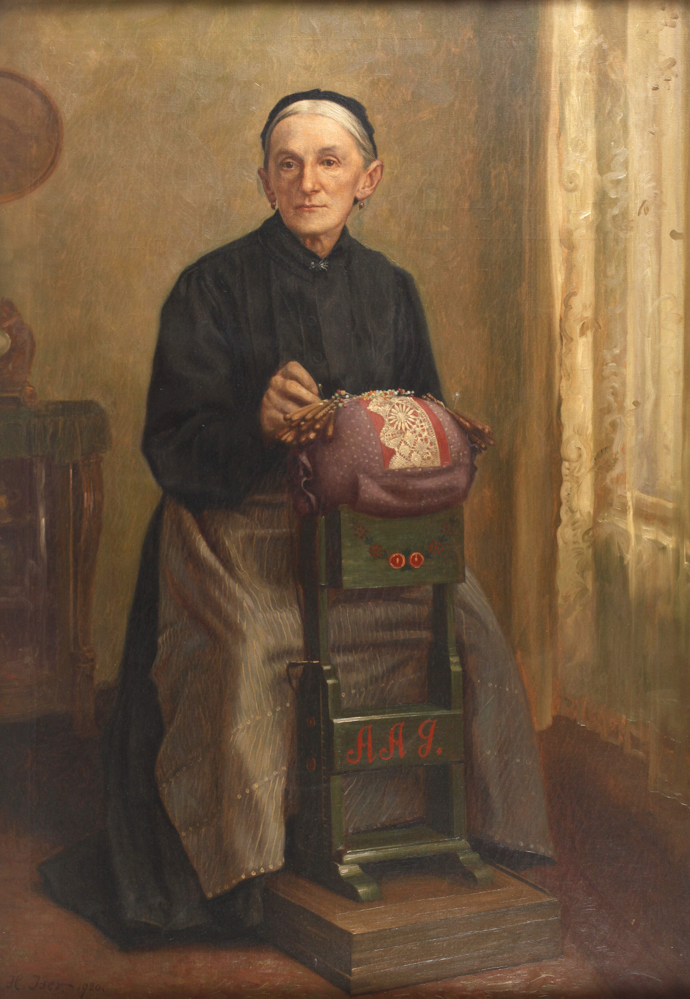 Heinrich Iser, Erzgebirgische Klöpplerin