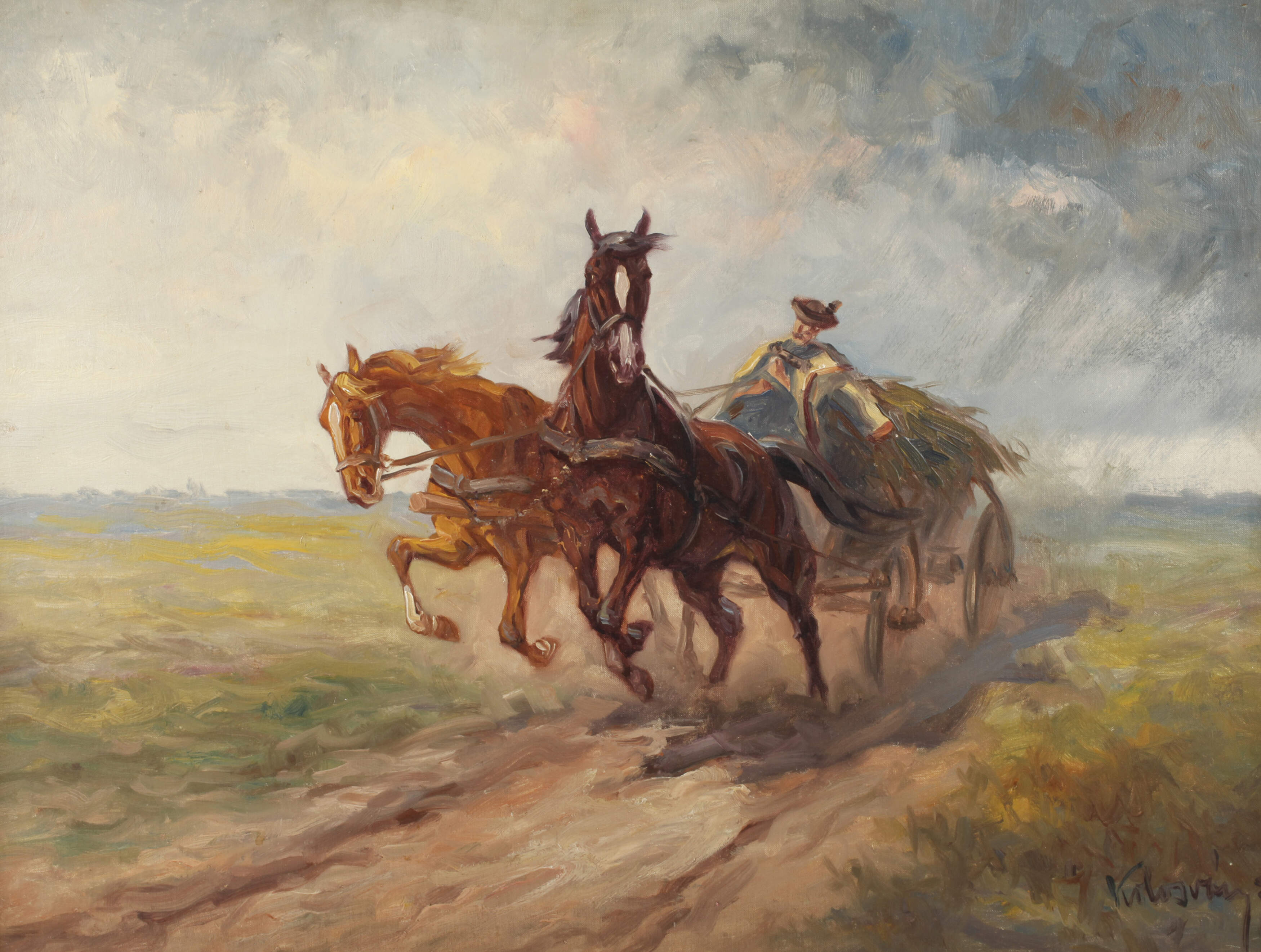 Kamillo Kolozsvary, Flucht vor dem Sturm