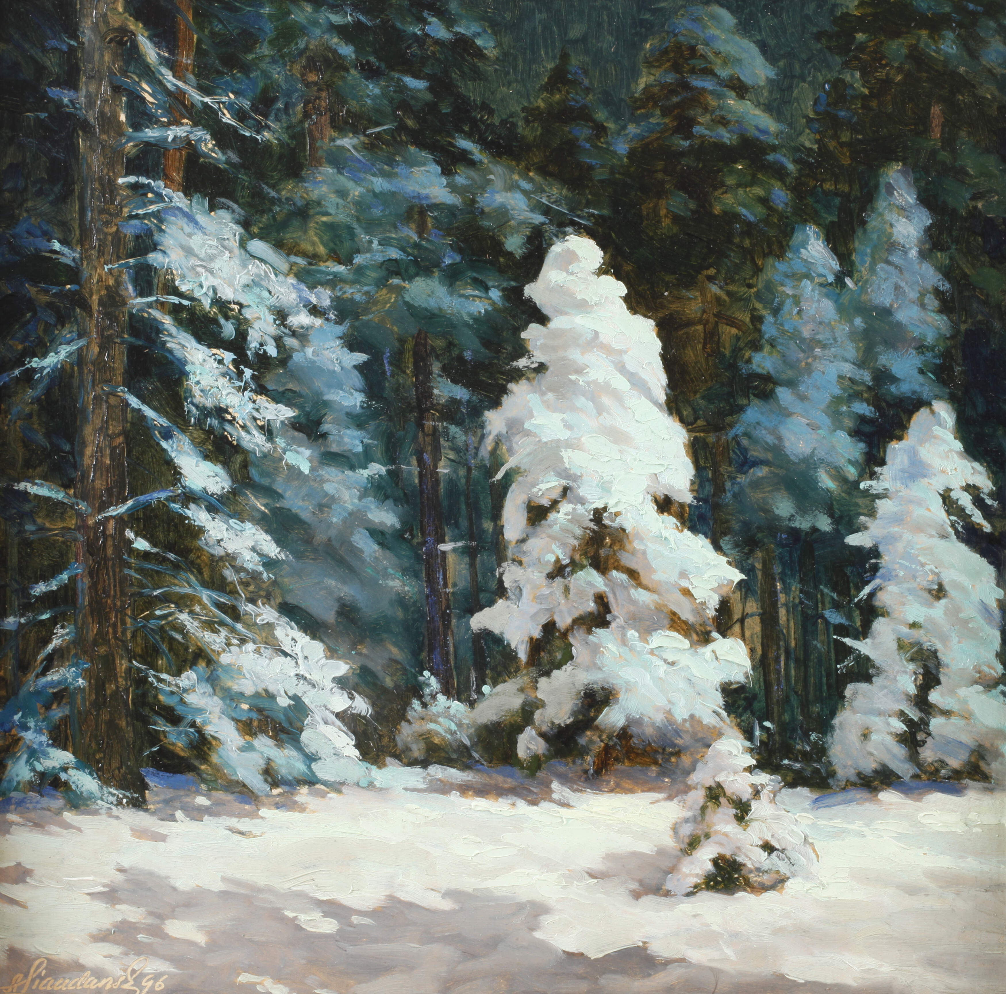 A. Liauclans, Winterwald