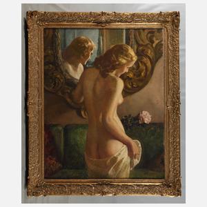 Ernst Liebermann, Damenakt im Interieur