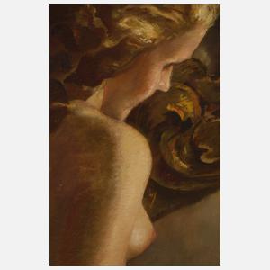 Ernst Liebermann, Damenakt im Interieur