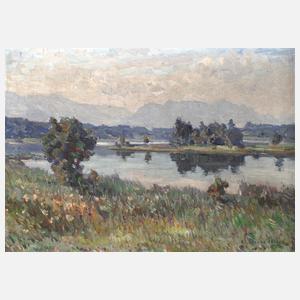 August Lüdecke-Cleve, Am Flussufer