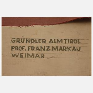 Franz Markau, Gründler Alm in Tirol