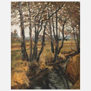 Erwin Merz, Bäume am Bachlauf