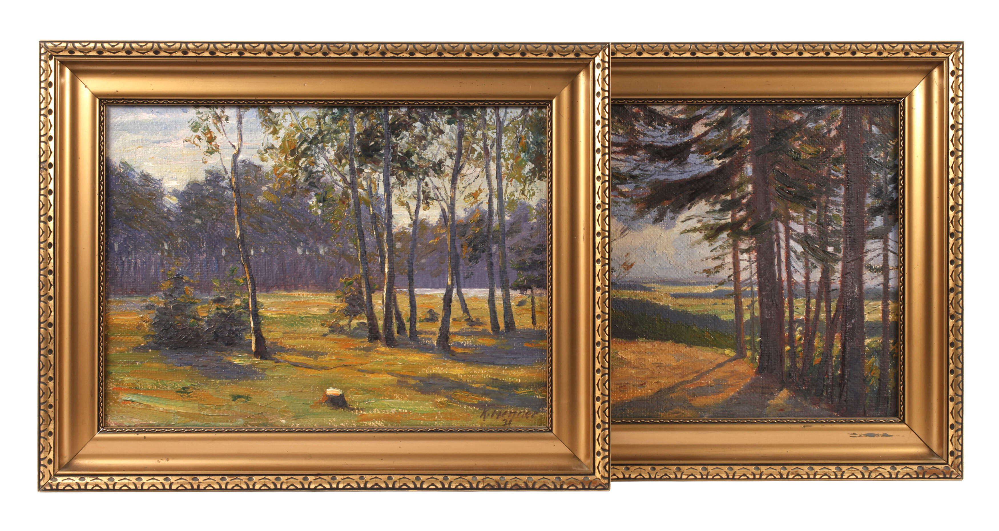 K. Mettner, Zwei Sommerlandschaften