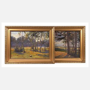 K. Mettner, Zwei Sommerlandschaften