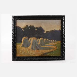 K. Mettner, Erntelandschaft mit Strohpuppen