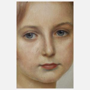 E. Mock, Mädchen auf Sommerwiese