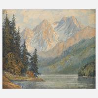 Hans Münnich, "Eibsee mit Zugspitze"111