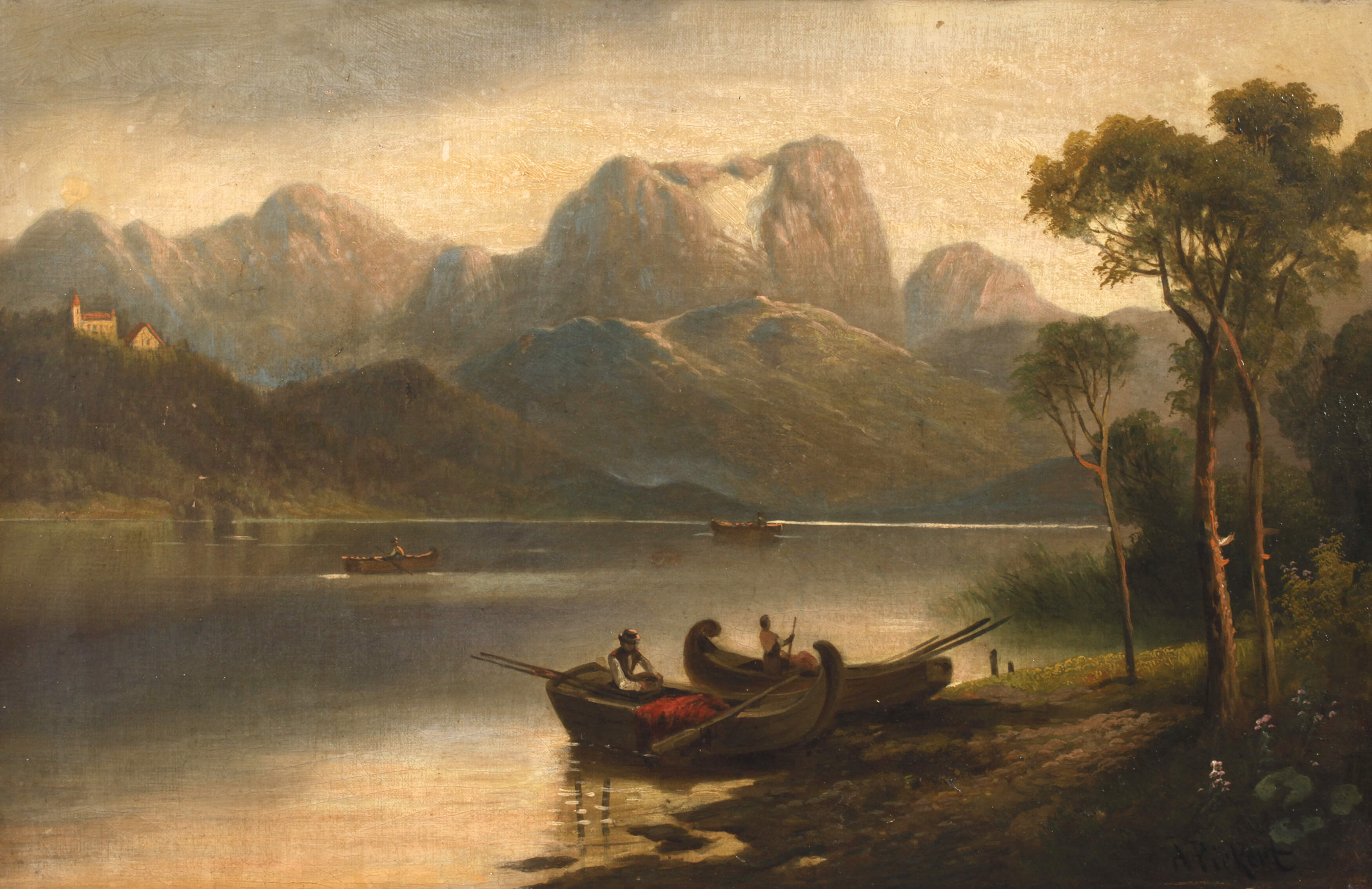 Anton Pickert, Am Bergsee