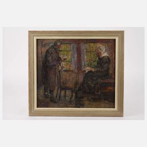 Elly Plathner, attr., Lesendes Paar