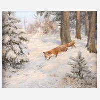 Friedrich Reimann, Fuchs in Winterlandschaft111