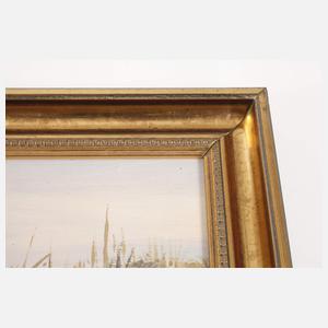 Friedrich Reimann, Habicht eine Stockente jagend