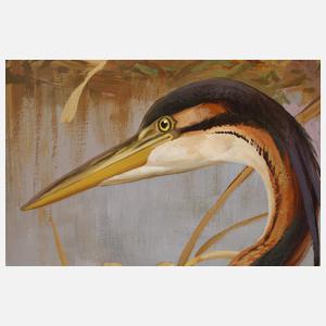 Friedrich Reimann, Wasservögel im Schilf