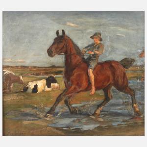 Sven Schou, Reitender Hirte