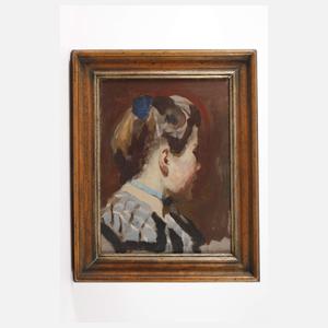 Paul Schroeter, attr., Damenportraitstudie