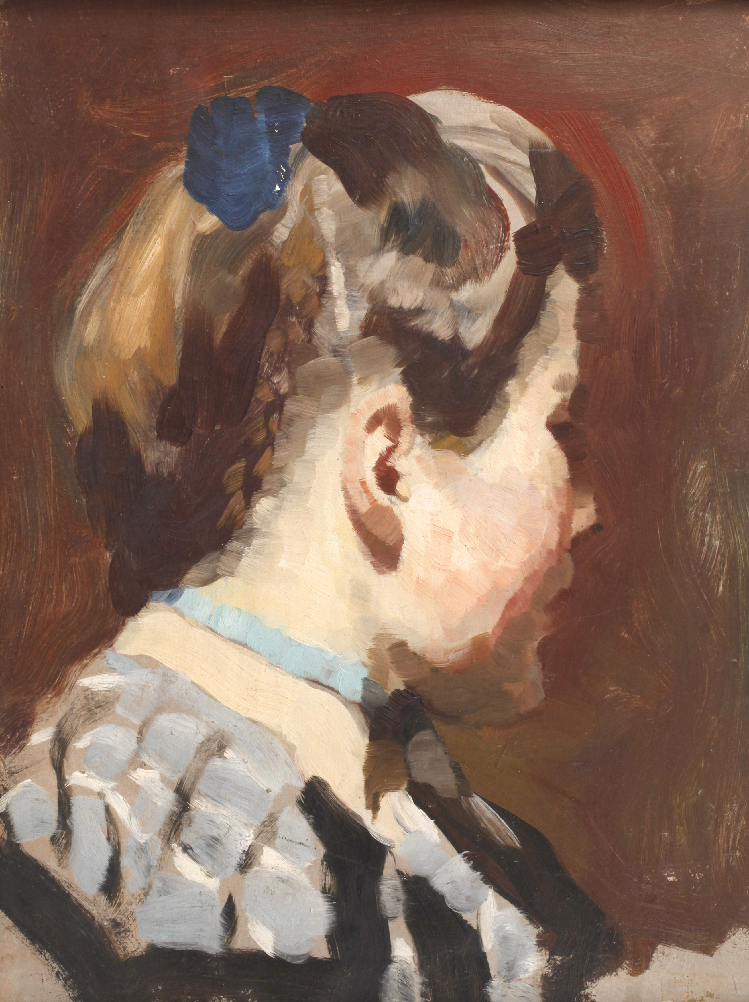 Paul Schroeter, attr., Damenportraitstudie