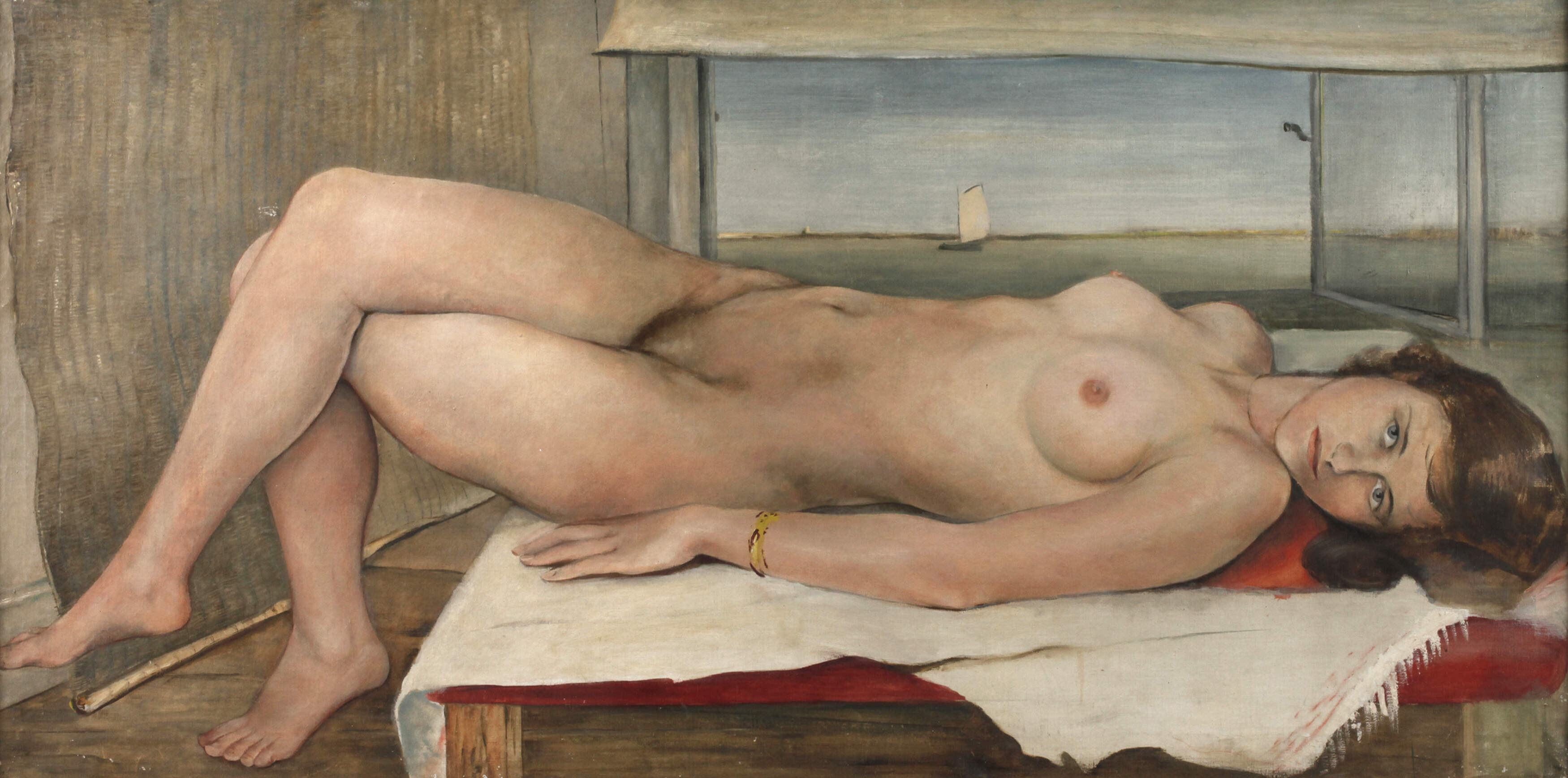 Robert Schwarz, attr., Liegender Damenakt