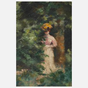 Charlotte Starke Reger, attr., "Jardin press Brabant"