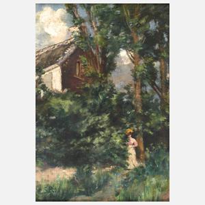 Charlotte Starke Reger, attr., "Jardin press Brabant"