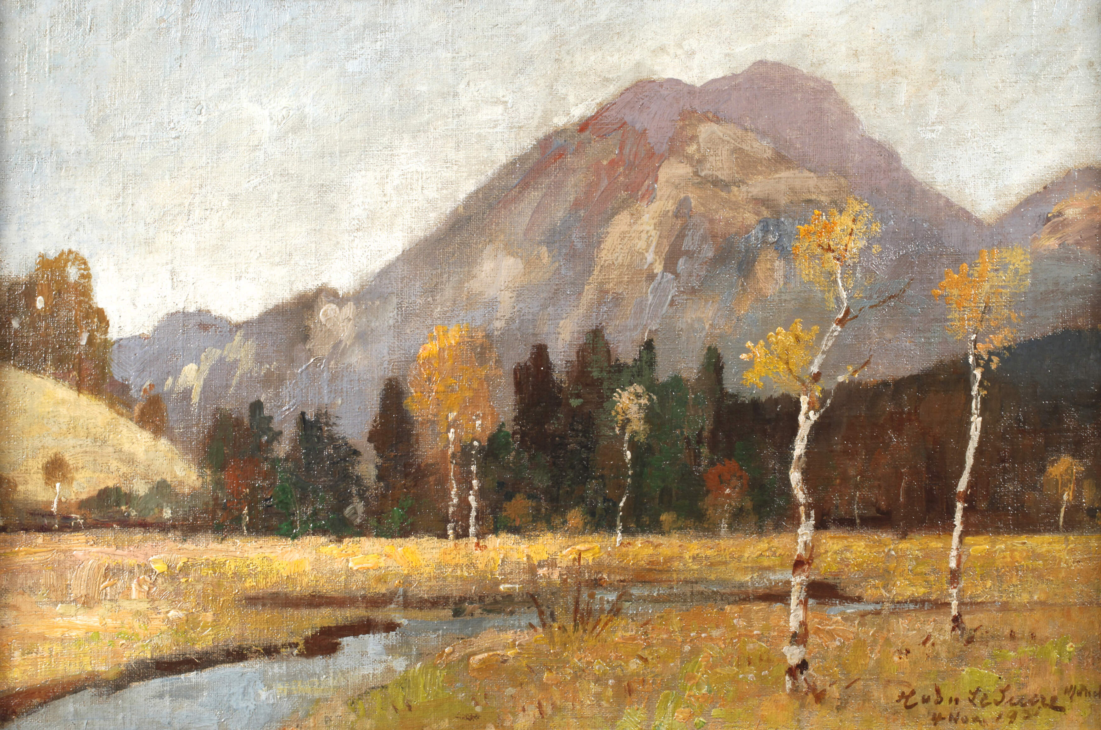 Hermann von Le Suire, Voralpenlandschaft