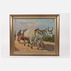 Desiderio Tanfani, Ungarisches Ochsenfuhrwerk