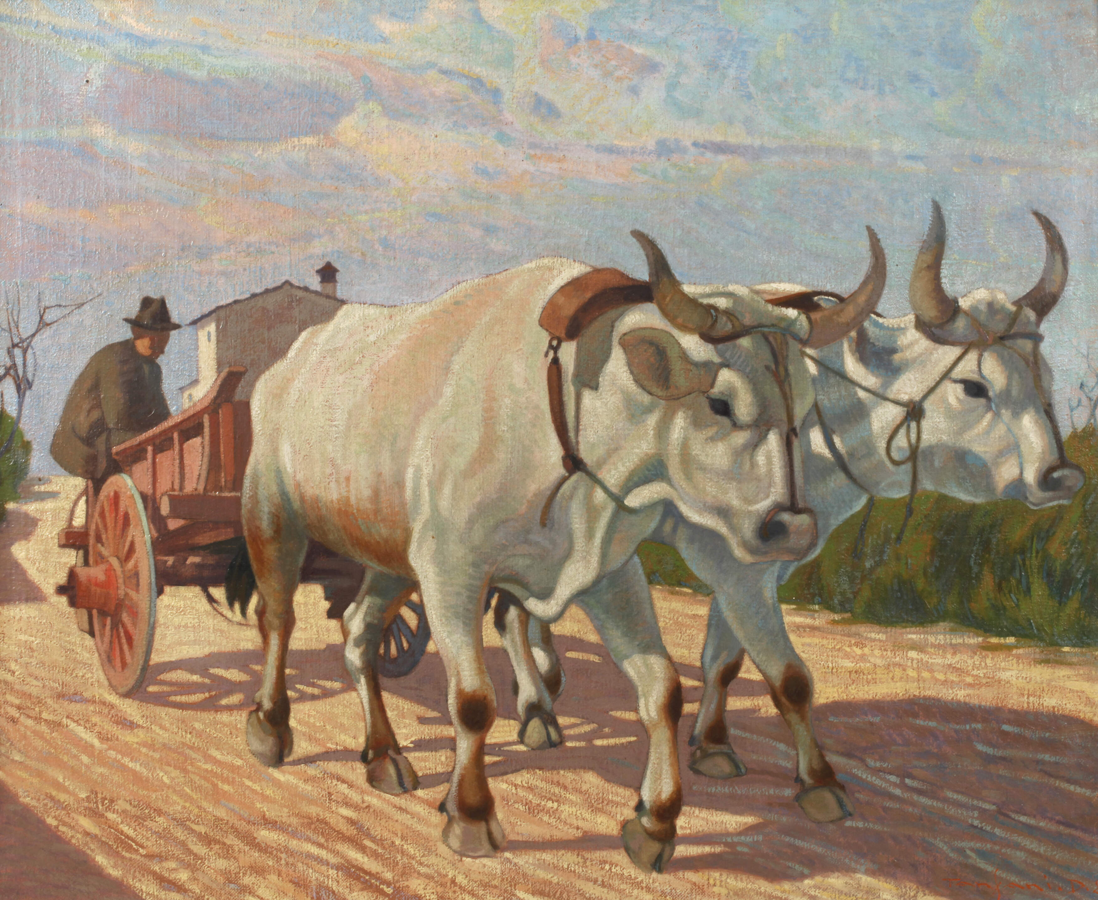 Desiderio Tanfani, Ungarisches Ochsenfuhrwerk