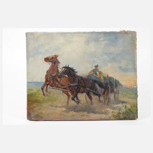 János Viski, Ungarische Pferdekutsche