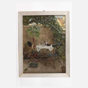 Fritz Voirol, Gartenszene