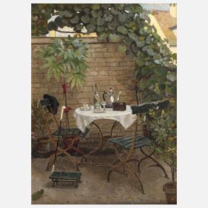 Fritz Voirol, Gartenszene