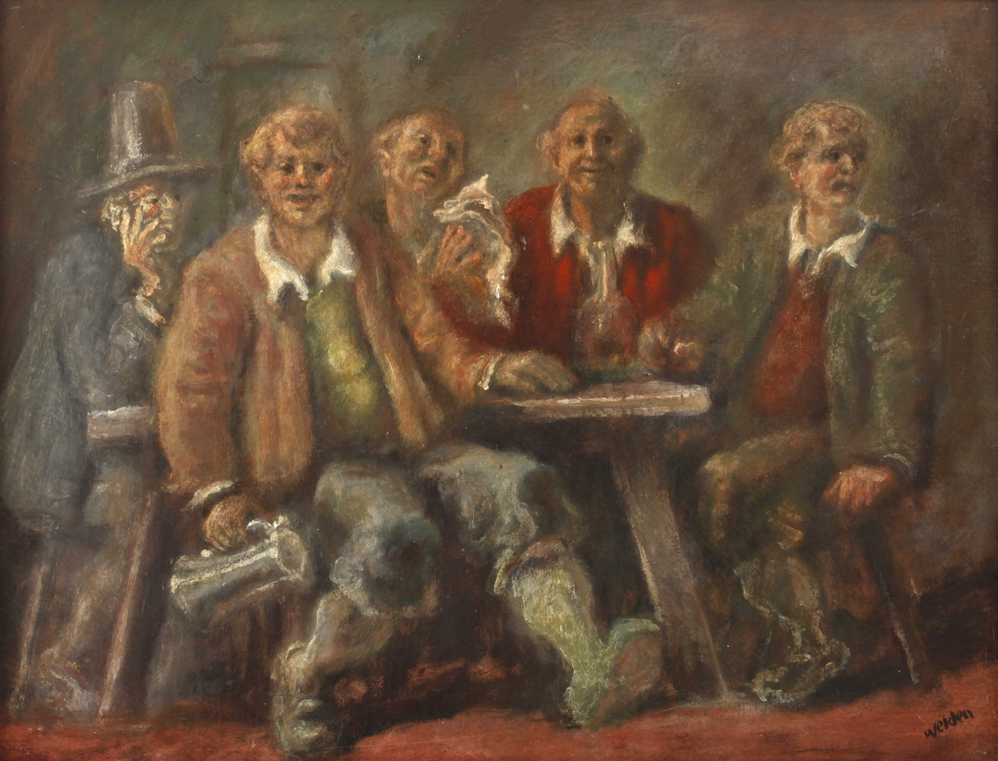 Leo von Welden, Kneipenrunde