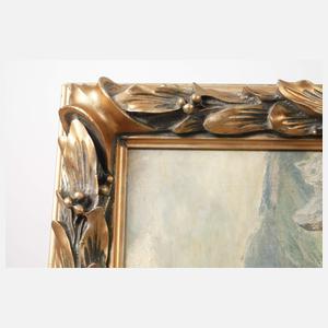 Wilhelm Zimmer, attr., Wandernde Maid im Gebirge